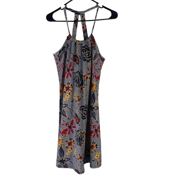 Balance Collection Dresses & Skirts - Balance Collection‎ Women's Size Medium Blue Striped Floral Knee Length Dress